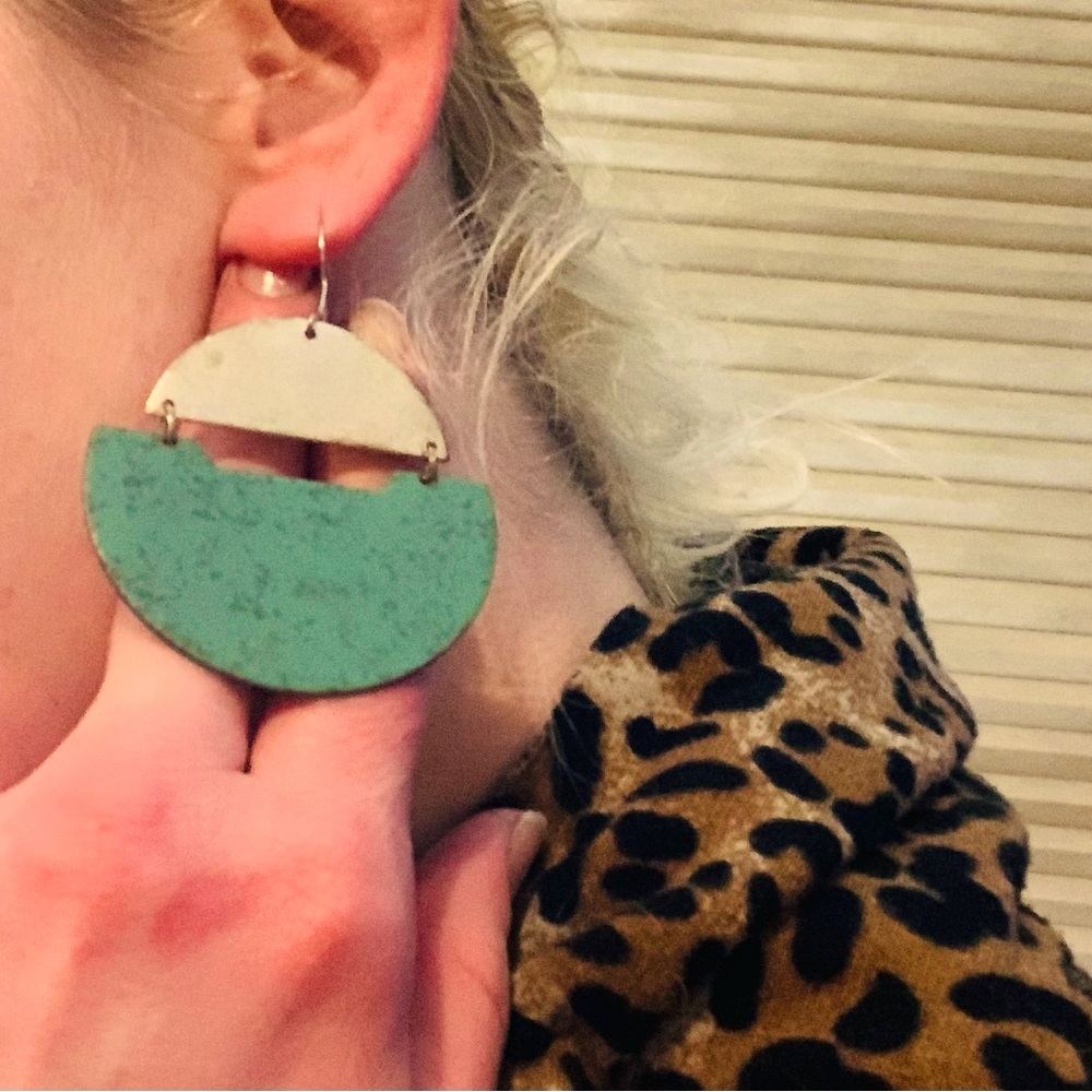 Beautiful Artisan-Made Silver & Turquoise Earrings